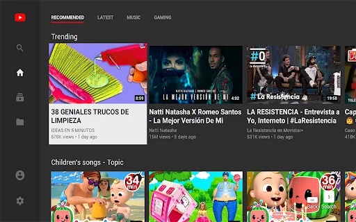 ดาวน์โหลด YouTube™ for TV ล่าสุด – เปลี่ยนเบราว์เซอร์เป็นหน้าจอทีวีฟรี - Screenshot 1