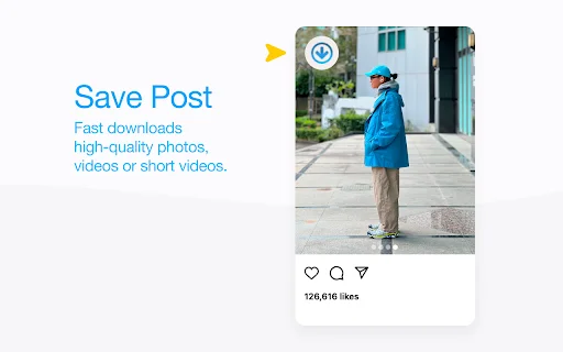 Save Story for Instagram – ดาวน์โหลดวิดีโอและสตอรี่ฟรีบน Chrome - Screenshot 2