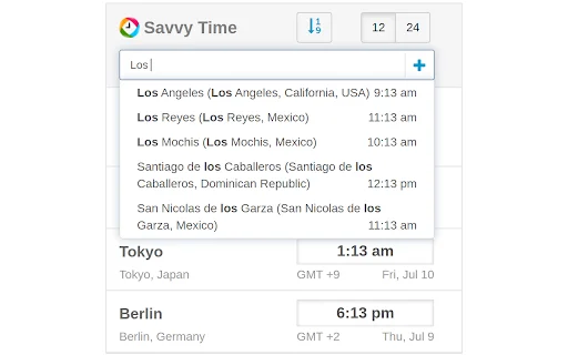 ดาวน์โหลด Time Zone Converter – Savvy Time ฟรี – เครื่องมือแปลงเวลาทั่วโลก - Screenshot 3