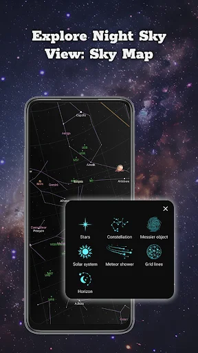 ดาวน์โหลด Night Sky View – Sky Map View ล่าสุด – สำรวจดวงดาวฟรี - Screenshot 2