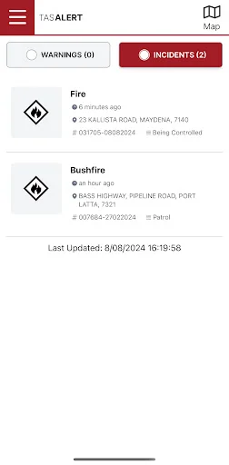 ดาวน์โหลด TasALERT ล่าสุด – รับข้อมูลเหตุฉุกเฉินแบบเรียลไทม์ ฟรี - Screenshot 2