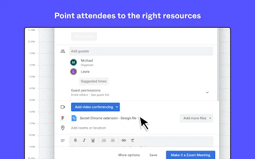 ดาวน์โหลด Figma สำหรับ Chrome – เชื่อมต่อ Google Calendar ง่ายขึ้น - Screenshot 3