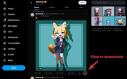 ดาวน์โหลดวิดีโอและรูปภาพจาก X (Twitter) ง่ายๆ ด้วย Media Harvest - Screenshot 1