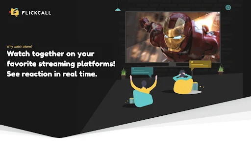 ดาวน์โหลด Flickcall: รับชม Netflix และซีรีส์ร่วมกันพร้อมวิดีโอคอล - Screenshot 1