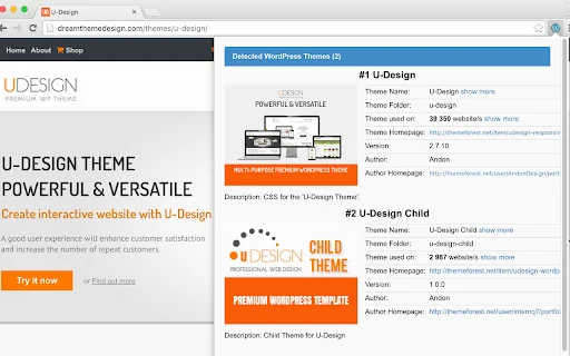 ดาวน์โหลด WordPress Theme Detector ล่าสุด – ตรวจสอบธีมและปลั๊กอินฟรี - Screenshot 3