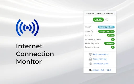 Internet Connection Monitor: ตรวจสอบสถานะเน็ตและบันทึกข้อมูลแบบเรียลไทม์ - Screenshot 1
