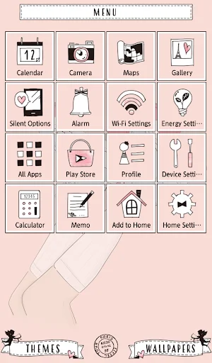 ดาวน์โหลด Pink Roller-skates Theme ฟรี – ปรับแต่งหน้าจอสมาร์ทโฟนให้สวยหวานสไตล์ผู้หญิง - Screenshot 2