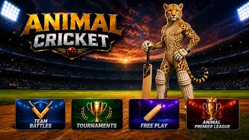 ดาวน์โหลด Animal Cricket ล่าสุด – เกมคริกเก็ตสัตว์น่ารักเล่นฟรี - Screenshot 7