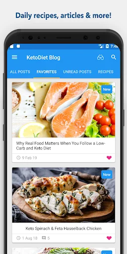 ดาวน์โหลด Keto Diet Tracker & Fasting – สูตรคีโตและนับแคลฟรี - Screenshot 6