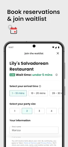 ดาวน์โหลด Yelp เวอร์ชันล่าสุด – ค้นหาร้านอาหารและรีวิวที่ดีที่สุดฟรี - Screenshot 4