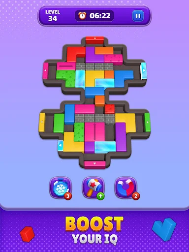 ดาวน์โหลด Block Slider: Color Jam ล่าสุด – เกมปริศนาบล็อกสุดท้าทายฟรี - Screenshot 18
