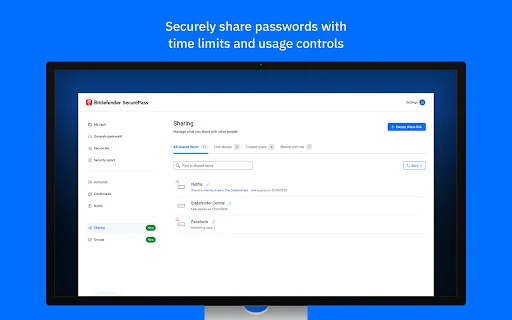 ดาวน์โหลด Bitdefender SecurePass ล่าสุด – จัดการรหัสผ่านปลอดภัยสูงสุด - Screenshot 4