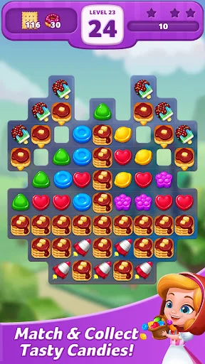 ดาวน์โหลด Lollipop: Sweet Taste Match 3 ล่าสุด – เกมเรียงลูกกวาดฟรี - Screenshot 12