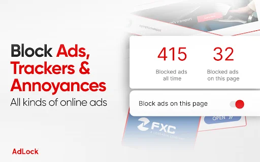 ดาวน์โหลด AdLock ฟรี – บล็อกโฆษณาและปกป้องความเป็นส่วนตัวของคุณ - Screenshot 1