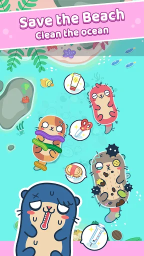 ดาวน์โหลด Otter Ocean เกมสะสมนากสุดน่ารัก ผ่อนคลาย ฟรีบนมือถือ - Screenshot 1