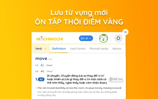ดาวน์โหลด Mochi Dictionary Extension ล่าสุด – ตัวช่วยแปลคำศัพท์และเรียนภาษาฟรี - Screenshot 3