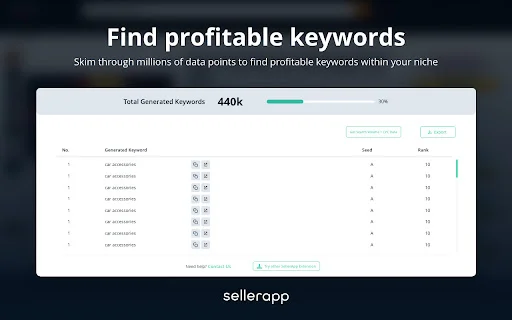 ดาวน์โหลด Amazon Keyword Tool โดย SellerApp – ค้นหาคีย์เวิร์ดฟรี - Screenshot 2