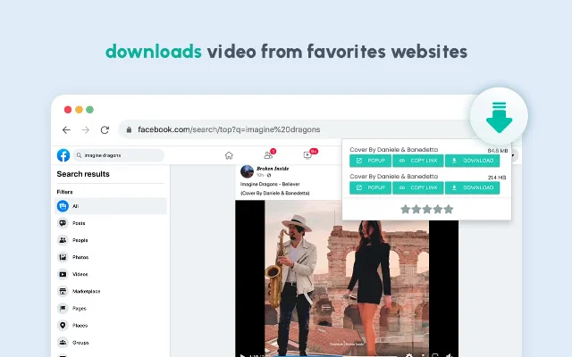 ดาวน์โหลด Video Downloader for Web – บันทึกวิดีโอที่คุณชื่นชอบได้ฟรี - Screenshot 1