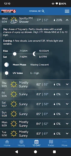 ดาวน์โหลด First Alert 6 Weather ล่าสุด – พยากรณ์อากาศแม่นยำ ฟรี - Screenshot 3