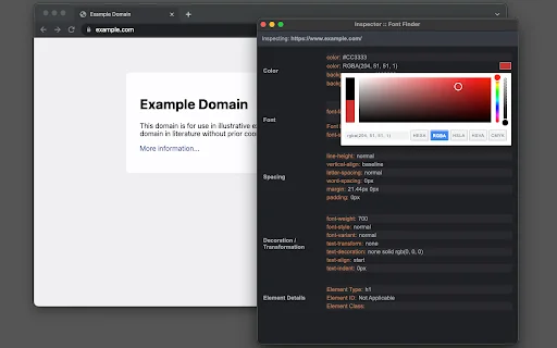 ดาวน์โหลด Font Finder ล่าสุด – เครื่องมือตรวจสอบฟอนต์ CSS ฟรี - Screenshot 4