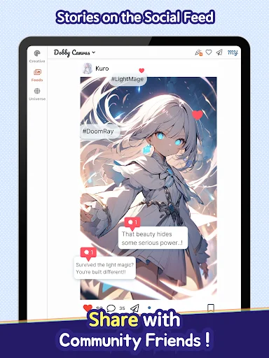 ดาวน์โหลด Dobby Canvas ล่าสุด – สร้างรูปภาพ AI และอนิเมะฟรี - Screenshot 20
