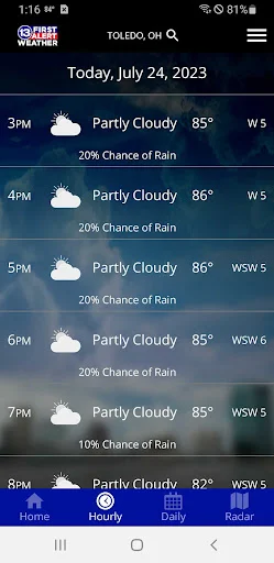 ดาวน์โหลด 13abc First Alert Weather ล่าสุด – พยากรณ์อากาศแม่นยำ ฟรี - Screenshot 2