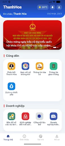ดาวน์โหลดแอป Ứng dụng số Thanh Hóa ล่าสุด – เชื่อมต่อบริการภาครัฐฟรี - Screenshot 1