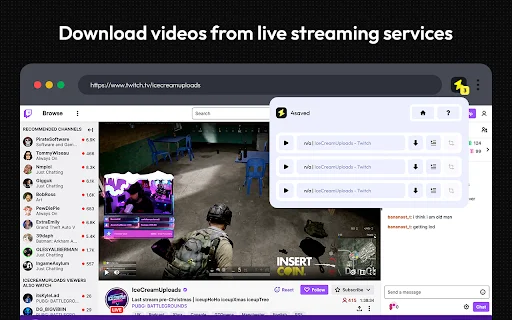 ดาวน์โหลด 4saved Video Downloader – ส่วนขยาย Chrome โหลดวิดีโอ M3U8 ฟรี - Screenshot 3