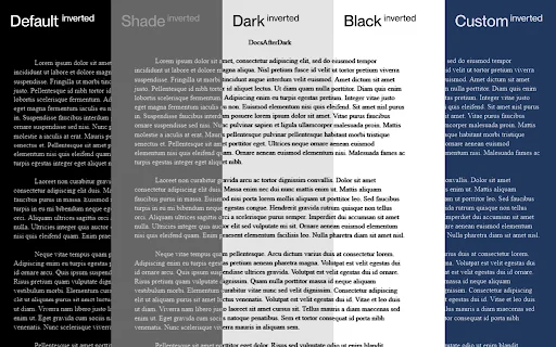 ดาวน์โหลด DocsAfterDark ล่าสุด – โหมดมืดสำหรับ Google Docs ฟรี - Screenshot 3