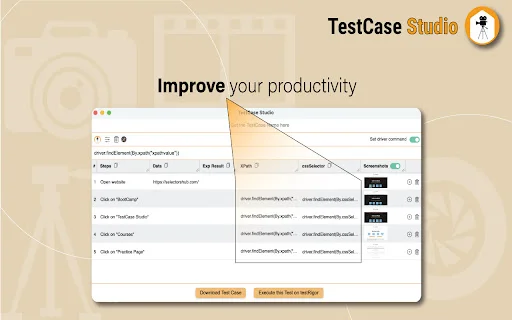 ดาวน์โหลด TestCase Studio ล่าสุด – เครื่องมือบันทึก Test Case อัตโนมัติ - Screenshot 4