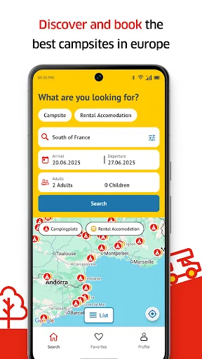 ดาวน์โหลด PiNCAMP Camping by ADAC ล่าสุด – ค้นหาและจองจุดกางเต็นท์ที่ดีที่สุด - Screenshot 1