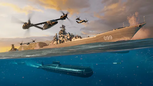 ดาวน์โหลด Modern Warships ล่าสุด – เกมสงครามเรือรบสมจริง โหลดฟรี - Screenshot 5