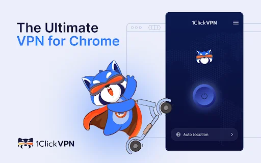 ดาวน์โหลด 1ClickVPN สำหรับ Chrome – VPN ฟรี ใช้งานง่าย ปลอดภัยที่สุด - Screenshot 1