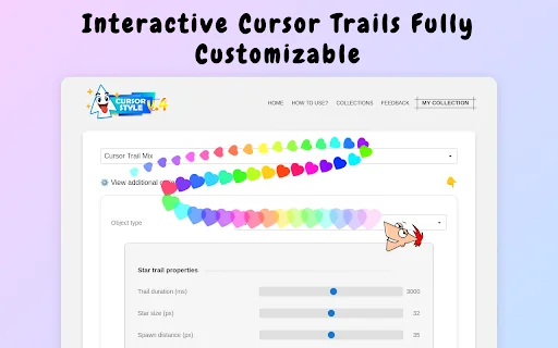 Cursor Style – เปลี่ยนเมาส์ให้สวยเท่ด้วยเคอร์เซอร์และเอฟเฟกต์สุดคูล - Screenshot 2