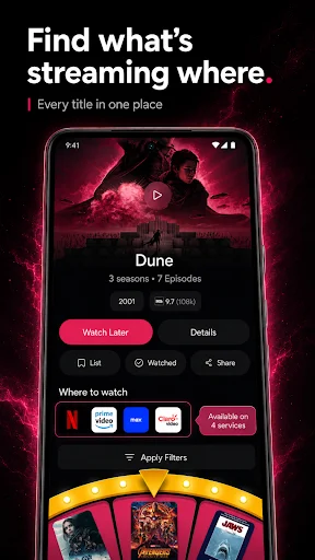 ดาวน์โหลด The Movie App ล่าสุด – ค้นหาภาพยนตร์และซีรีส์ที่คุณชื่นชอบฟรี - Screenshot 1