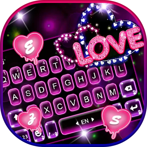 ดาวน์โหลด Neon Love Theme ล่าสุด – คีย์บอร์ดนีออนสุดน่ารัก ฟรี