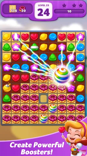 ดาวน์โหลด Lollipop: Sweet Taste Match 3 ล่าสุด – เกมเรียงลูกกวาดฟรี - Screenshot 29