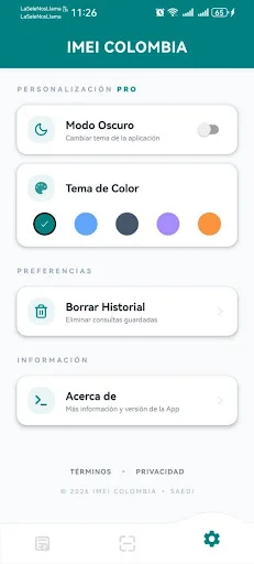 ดาวน์โหลดแอป IMEI COLOMBIA ล่าสุด – ตรวจสอบสถานะโทรศัพท์ฟรี - Screenshot 8